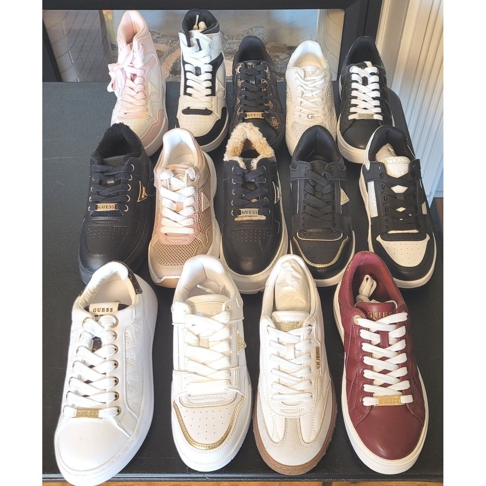 LOT: 14 Women's SINGLE LEFT Guess Sneakers‎ for Amputee or Display - Sz 6M